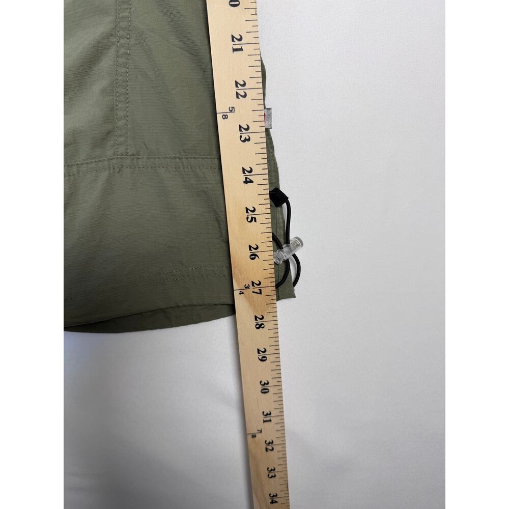 Alpine Womens S Olive Green Cropped Hiking Cargo Pants Built In Belt Pockets - Picture 5 of 8